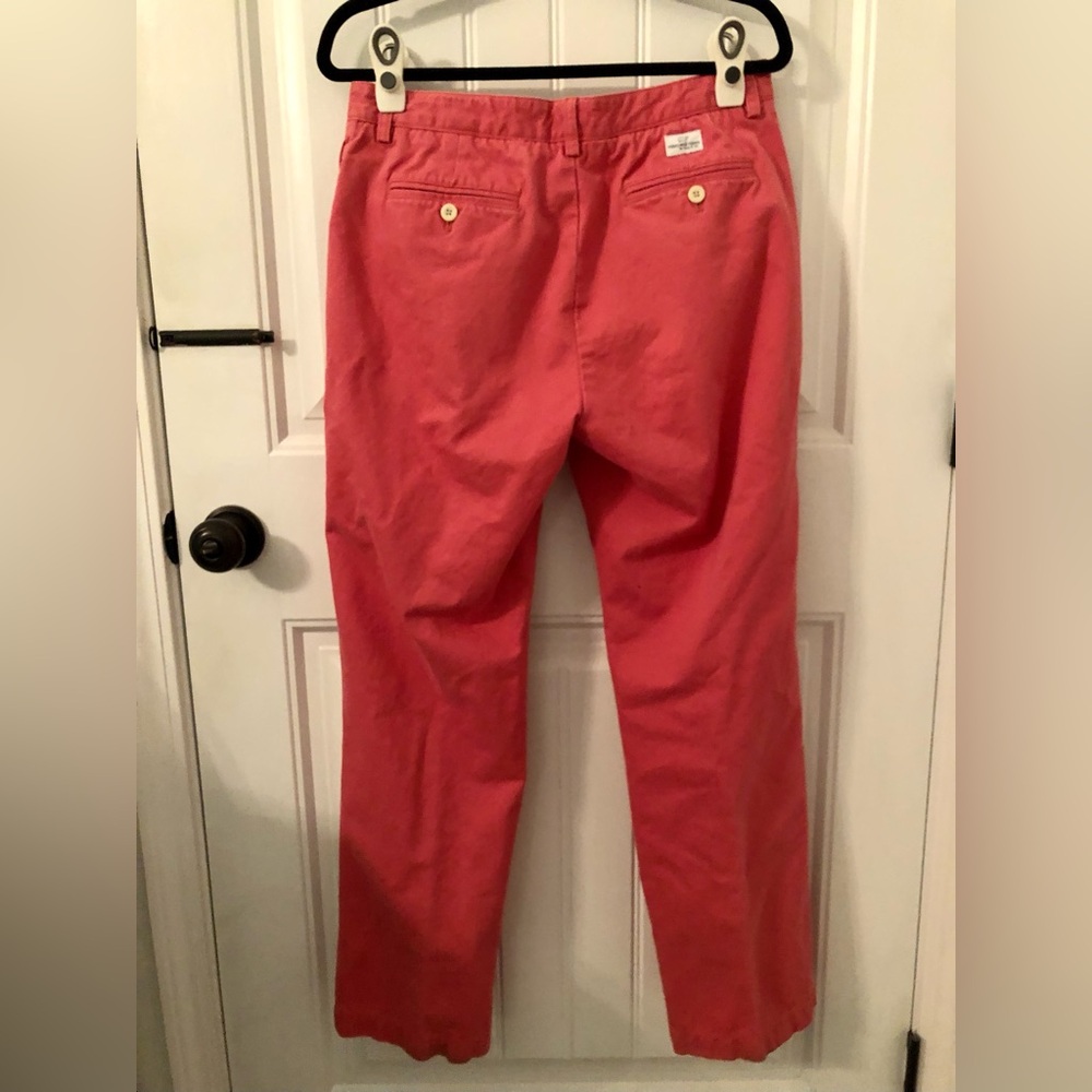 Vineyard Vines Mens Jetty Red Chinos, Size 32 X 30
